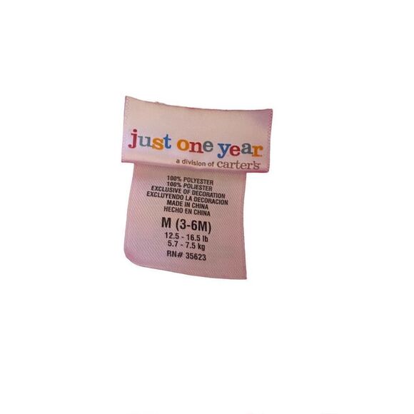 Just one year/Carter’s unisex one piece Santa suit/Christmas/size 3/6 months - Picture 4 of 4